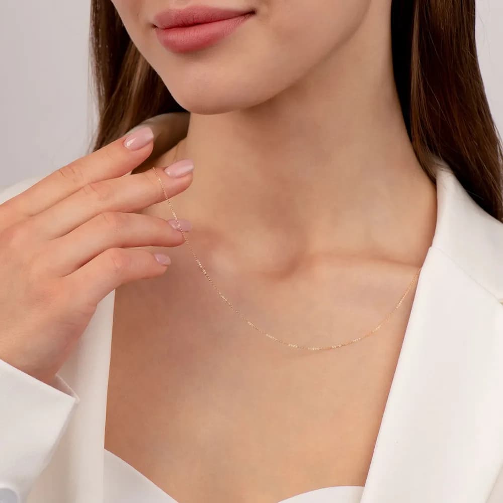 Цепочка на шею золотая 585 пробы - 3