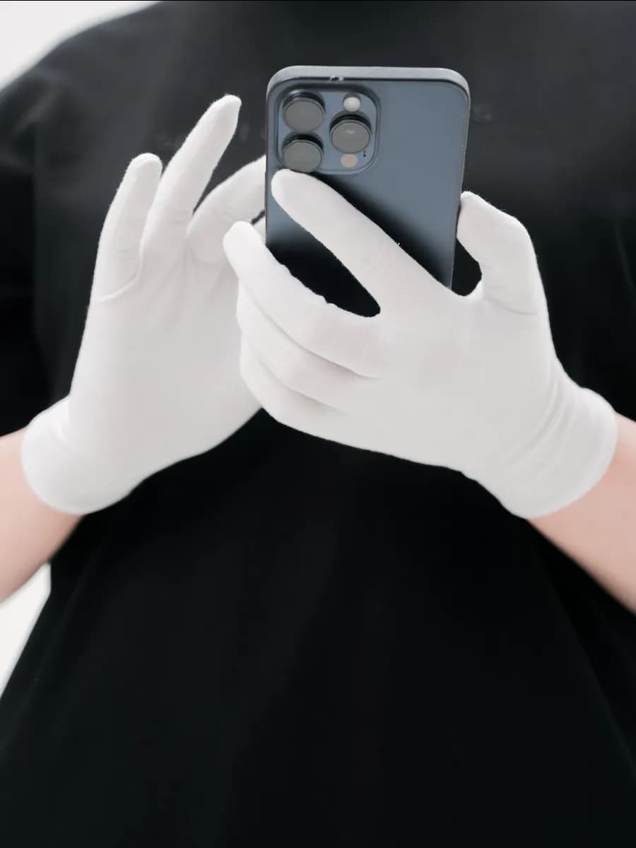 Перчатки тонкие хлопковые - 2