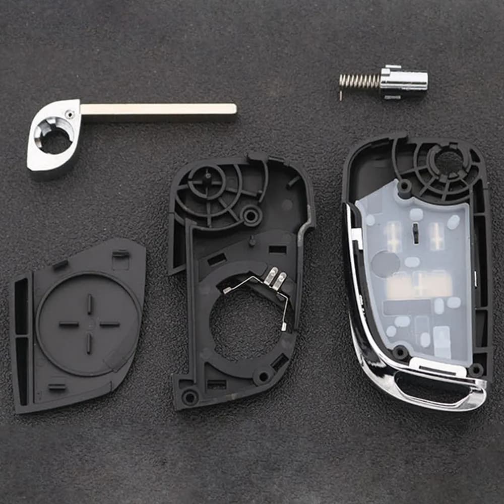 Складной выкидной ключ-брелок для автомобилей, 3 кнопки - 2