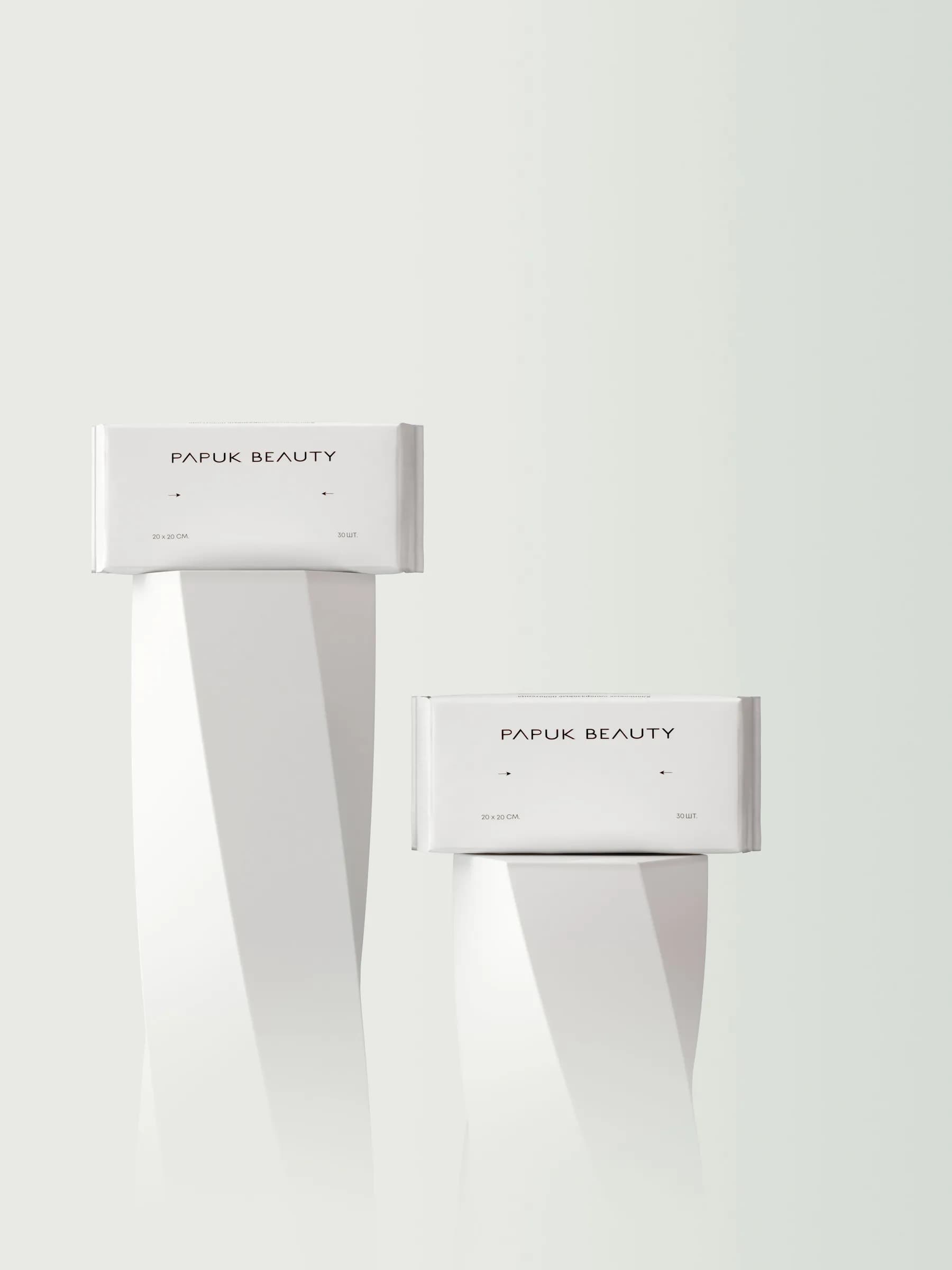 Одноразовые полотенца PAPUK BEAUTY хлопковые салфетки для лица, 80шт. - 2