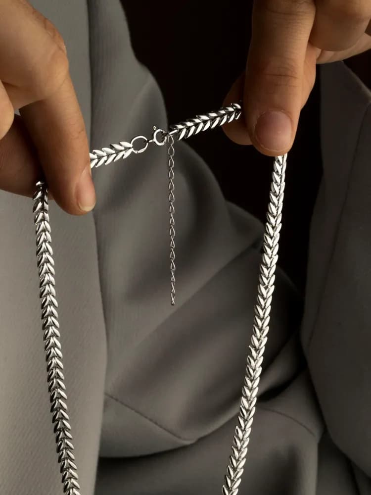 Цепь женская серебряная - 2