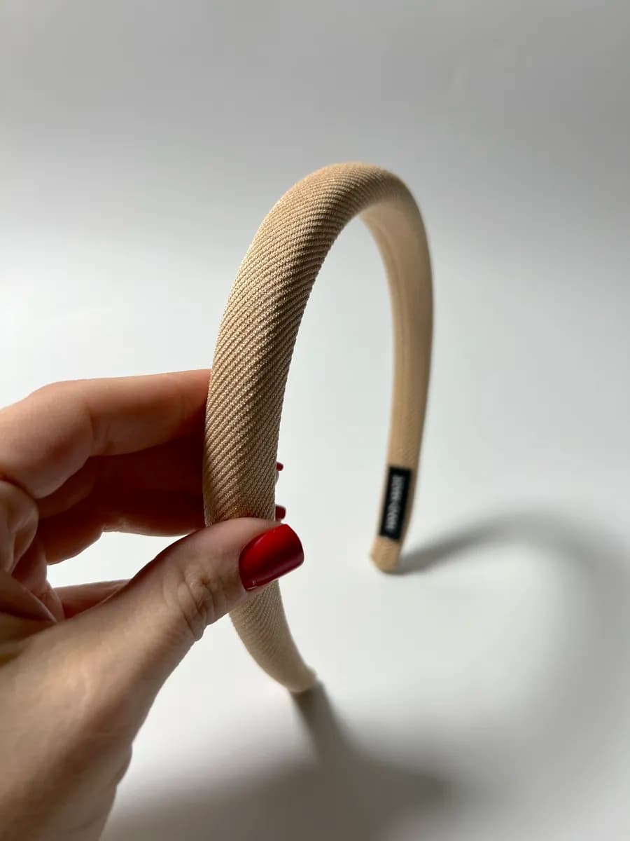 Ободок для волос женский тканевый - 4